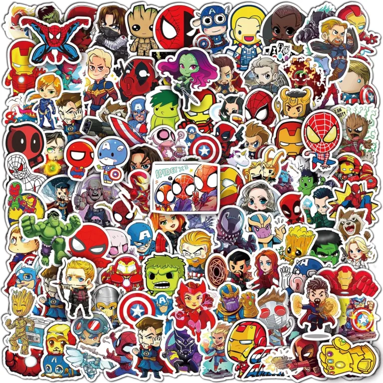 Superhero Stickers for Teens and Adults