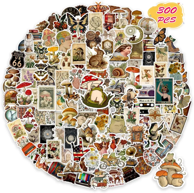 Aesthetic Stickers: Vintage and Versatile