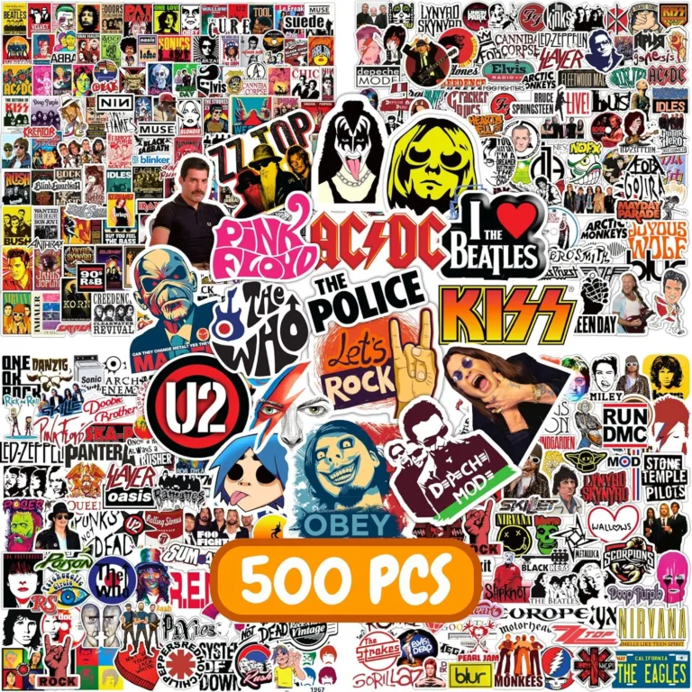 Rock Band Stickers – Awesome Designs for Music Fans