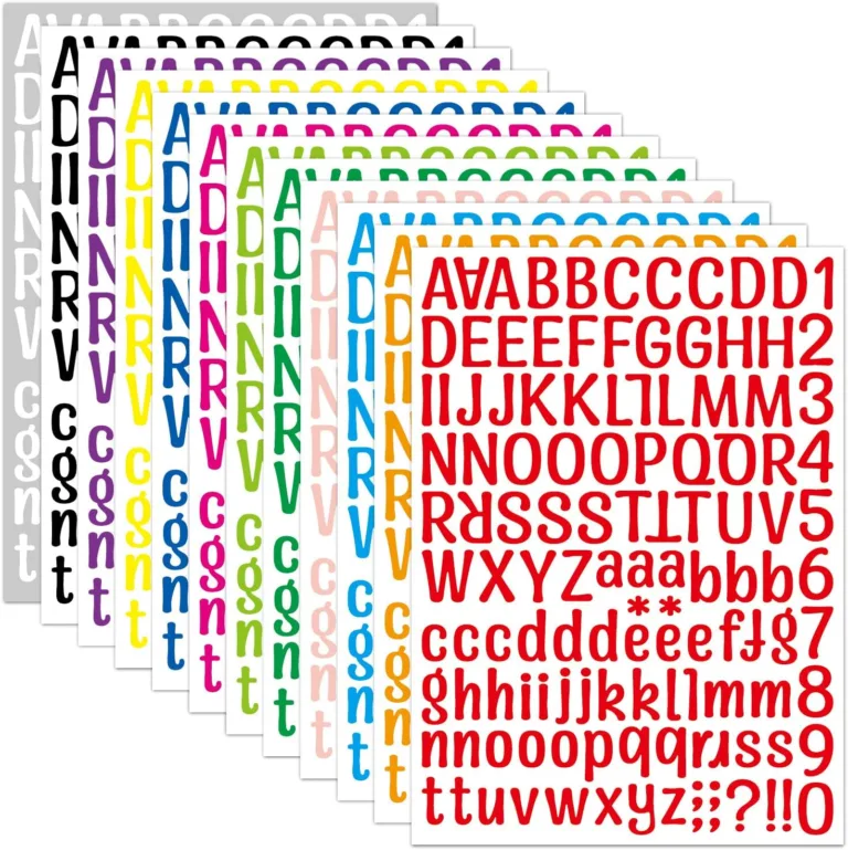 Alphabet Stickers – Colorful Letter Stickers for Crafts & DIY