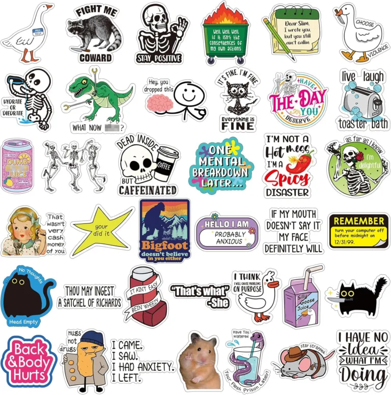 Funny Stickers for Adults: A Fun Pack