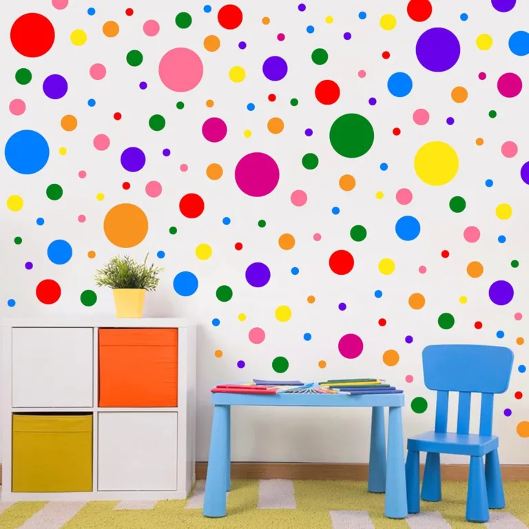 Brighten Up with Polka Dot Wall Decals