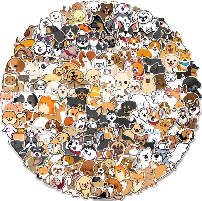 Cute Dog Stickers: Fun and Versatile