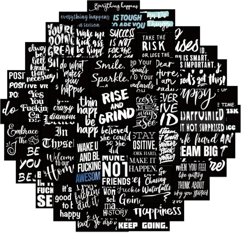 Cool Black Inspirational Stickers Review