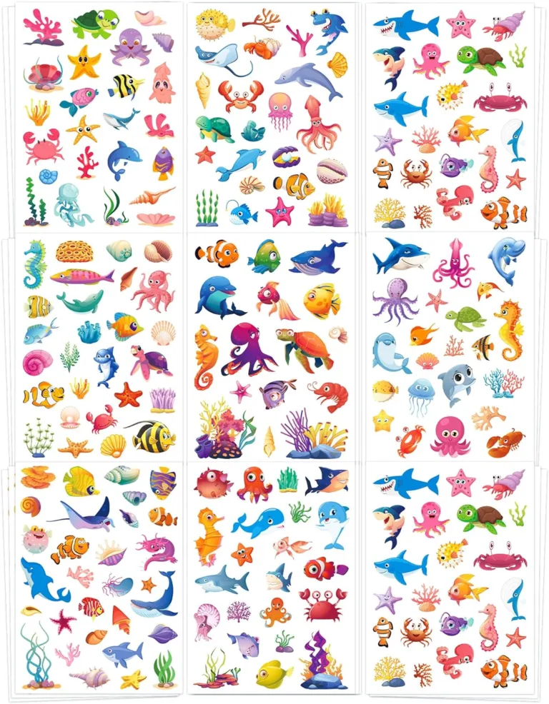 Fun and Durable Ocean Stickers for Kids