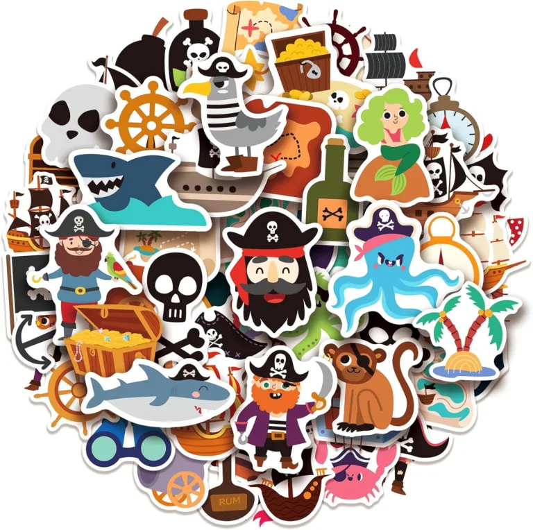 Fun Pirate Stickers for Kids
