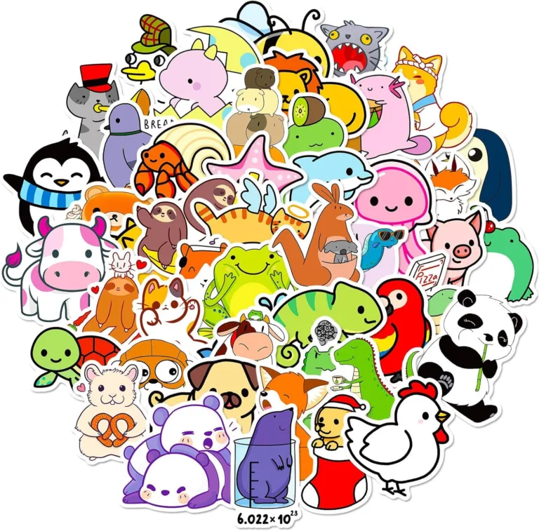 Cute Animal Stickers: Fun and Durable