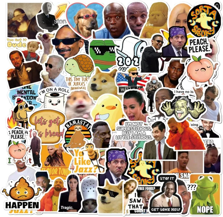 Fun Meme Vinyl Stickers for All Ages